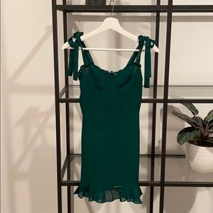 Reformation Emerald Green Dress